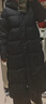 三彩【95白鵝絨】2025冬季新款鵝絨服長(cháng)款羽絨服防水被子服S 烏黑色 S 155/80A 曬單實(shí)拍圖