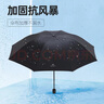 【晴雨兩用】手動(dòng)UV折疊黑膠防曬防外線紫遮陽(yáng)雨傘 【手動(dòng)款8骨】黑色UV 曬單實(shí)拍圖