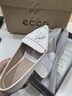 愛(ài)步（ECCO）豆豆鞋女 時(shí)尚潮流百搭尖頭百搭淺口樂(lè )福單鞋  型塑214283 HL 亮白色21428301002（牛皮革） 37 曬單實(shí)拍圖