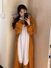 慶友輕松熊連體睡衣 女秋冬季珊瑚絨加厚加絨學(xué)生卡通搞怪男家居服套 輕松熊連體睡衣 M 【75斤-115斤】 曬單實(shí)拍圖