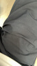 無(wú)印良品 MUJI 男式 棉水洗府綢 短褲休閑短褲男款夏季純棉全棉AED14A2S 深灰色 M 曬單實(shí)拍圖