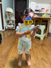 B.Duck小黃鴨兒童泳衣男女寶寶連體防曬耐氯1-3歲嬰幼兒游泳衣【A類】 曬單實拍圖