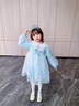 G.DUCKKIDS女童愛(ài)莎公主裙春裝春秋洋氣裙子2025新款兒童寶寶春季艾莎連衣裙 粉紅色 加包包 100 曬單實(shí)拍圖