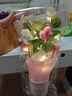靚做 母親節泡芙花束抱抱桶節日生日禮物送媽媽女友同學(xué)老師創(chuàng  )意禮物 【粉色】泡芙花束帶燈+禮袋+賀卡 曬單實(shí)拍圖
