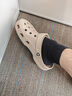 crocs卡駱馳洞洞鞋貝雅男鞋女鞋輕便耐磨一腳蹬拖鞋休閑鞋|10126 卵石色-2V3 41 /42(260mm) 曬單實(shí)拍圖
