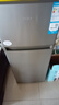 海爾（Haier）冰箱小型二門(mén)辦公室迷你小冰箱節能直冷家用租房家電冷藏冷凍超薄雙開(kāi)門(mén)省電小型冰箱 118升、360°立體制冷、低溫補償 曬單實(shí)拍圖