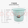 福愛(ài)家20L大號加厚提水桶洗衣桶塑料儲水桶洗澡桶拖把桶洗車(chē)桶泡腳桶 曬單實(shí)拍圖