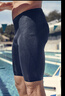 速比濤（Speedo）【潘展樂同款】Fit泳感健身專業(yè)游泳競速及膝泳褲男 黑/藍 38 曬單實拍圖