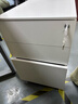 岳仕活動(dòng)柜鋼制鐵皮柜辦公柜文件柜矮柜抽屜儲物柜桌下柜帶鎖小柜子 三抽側拉活動(dòng)柜白色 0.8mm 曬單實(shí)拍圖