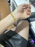 寓銀匠福字頭金包銀手鏈男女情侶款輕奢時(shí)尚百搭馬鞭霸氣老板手鏈 老板手鏈- 總重約41g*包金1.5g*卡11mm*長(cháng)19cm 曬單實(shí)拍圖