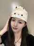 時(shí)鳥(niǎo)月子發(fā)帶夏季薄款孕婦頭帶月子帽夏天空調房產(chǎn)婦大頭圍產(chǎn)后外出 【小熊發(fā)帶】奶白色 曬單實(shí)拍圖