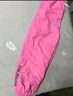 ASK JUNIOR兒童女童2026春褲子側邊割線(xiàn)貼標防蚊褲運動(dòng)褲束腳跑步褲 深粉色 曬單實(shí)拍圖