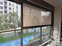 優(yōu)詩曼戶外防風(fēng)雨卷簾電動(dòng)智能升降遮陽隔熱開放式陽臺涼亭防蚊蟲 聚酯纖維開孔率5% 曬單實(shí)拍圖