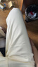 美麗衣櫥純棉高街牛仔褲女2025春秋直筒百搭寬松休閑闊腿米白色褲子女 曬單實(shí)拍圖