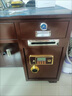 仙奕  全鋼防盜保險桌辦公桌一體帶投幣保險柜指紋密碼老板桌收銀桌 全鋼加厚古銅色雙柜款1.2米 曬單實(shí)拍圖