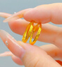 中國黃金（CHINA GOLD）黃金戒指女男款情侶對戒足金冰川指環(huán)情人節(jié)生日禮物送女友老婆 【女戒】冰山戒指 約1.3g+玫瑰禮盒 曬單實拍圖