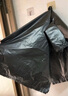 威佳垃圾袋60*70cm雙面3絲中號100只30L背心式物業(yè)手提垃圾袋加厚黑色 曬單實拍圖