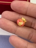 周大生腕美小福袋轉(zhuǎn)運珠果凍琺瑯足金手鏈七夕送女友禮物 喜多多 1.1g 曬單實拍圖