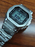 卡西歐（CASIO）G-SHOCK GMW-B5000卡西歐小方塊運(yùn)動(dòng)手表 防水手表 GMW-B5000D-1PRN太陽(yáng)能 曬單實(shí)拍圖
