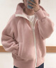 加拿大鵝（Canada Goose）【新品】Chilliwack女士白標(biāo)羊毛抓絨外套飛行員夾克 7102WW 9392 復(fù)古薔薇 M 曬單實(shí)拍圖