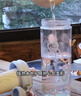 炊大皇吸管杯水杯女高顏值2025便攜可愛tritan隨行果汁杯果凍藍650ml 曬單實拍圖