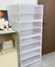 皇冠達鞋架小型入戶(hù)門(mén)口多層家用鞋子收納架學(xué)生宿舍帶門(mén)防塵簡(jiǎn)易鞋柜 【五層4格】典雅黑（放16雙鞋） 曬單實(shí)拍圖