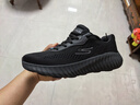 斯凱奇（SKECHERS）搖搖鞋男鞋夏季軟底跑步鞋網(wǎng)面透氣戶外運(yùn)動鞋休閑健步鞋220382 曬單實(shí)拍圖