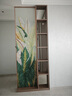 藝術(shù)玻璃隔斷現代玄關(guān)客廳屏背景墻風(fēng)輕奢鋼化玻璃磨砂透光抽象圖 上門(mén)量尺寸費用80 曬單實(shí)拍圖