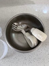 如山寶寶自主進(jìn)食輔食勺子一歲嬰兒學(xué)吃飯訓練兒童不銹鋼短柄叉勺 曬單實(shí)拍圖