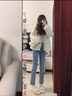 DGOV2025秋冬季新款感小香風(fēng)羊羔毛絨白色毛毛外套女上衣環(huán)保皮草 米白色-冬款加棉加厚 S 80-95斤 曬單實(shí)拍圖
