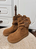 卓詩(shī)尼復古流蘇短靴女堆堆靴2026秋冬新款美拉德廢土風(fēng)百搭勃肯靴 駝色 37 曬單實(shí)拍圖