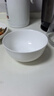 斯凱綈（Sky Top）米飯碗陶瓷面碗骨瓷湯碗家用喬遷酒店餐具套裝純白5英寸奧碗4件 曬單實(shí)拍圖