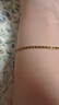 賽菲爾18K金手鏈女簡(jiǎn)約時(shí)尚側身手鏈素鏈送女友生日禮物 約2.14克-素金款 曬單實(shí)拍圖