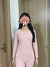 貓人秋衣秋褲女純棉秋冬季女士保暖內(nèi)衣套裝2025年新款打底線衣棉毛衫 淺粉【遠(yuǎn)紅外升溫+抗菌防螨+抗靜電】 L 【建議體重100-120斤】 曬單實(shí)拍圖