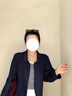 MsShe【天絲醋酸麻】大碼女裝2025秋裝胖mm顯瘦寬松短款翻領(lǐng)外套 藏青藍(lán)色25年9月10日到貨 偏大半個碼 3XL 曬單實(shí)拍圖