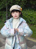 巴拉巴拉balaOne童裝女童羽絨服2025新款防護(hù)保暖外套上衣冬季潮 藍(lán)紅色調(diào)00386-白鴨絨 140 (充絨量129g） 曬單實拍圖