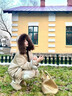 圣保美連帽大毛領(lǐng)羽絨棉服女裝2025冬季新款韓版棉衣外套加厚工裝派克服 卡其色 S 曬單實(shí)拍圖