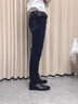 真維斯（JEANSWEST）高端牛仔褲2025新款男士春秋款彈力舒適休閑直筒寬松秋季男褲子 5619H黑灰色【春秋款】 30 適合120斤左右 曬單實(shí)拍圖