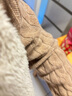 鄂爾多斯1980秋冬山羊絨圓領(lǐng)絞花羊絨衫女修身羊絨衫 花駝-25 XL 170/92A 曬單實(shí)拍圖