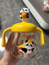 貝親水杯 兒童水杯熊貓牛奶杯1-3歲寶寶喝水喝奶PPSU直飲奶瓶吸管杯 香蕉牛奶黃 330ml 曬單實(shí)拍圖