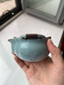 宋蘊天青汝窯手抓壺蓋碗茶杯防燙手大號泡茶壺單壺高端功夫茶具一人飲 (宋蘊)天青芳華快客杯(禮盒裝) 曬單實(shí)拍圖