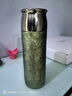 飛劍[官方正品]飛劍純鈦保溫杯雙層鈦燜茶杯一杯兩蓋泡茶杯養生500ml 金鱗綠-500毫升 曬單實(shí)拍圖