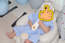 DUUDUU新生兒夏季短袖衣服寶寶純棉翻領(lǐng)連體衣嬰兒爬爬服哈衣 藍  73cm  曬單實(shí)拍圖