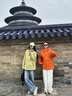 駱駝（CAMEL）沖鋒衣追風(fēng)者男女同款戶(hù)外防風(fēng)防水登山服三合一保暖旅行外套夾克 氧化橙【可拆三合一/男女同款】 M 身高160-165cm，95-110斤 曬單實(shí)拍圖