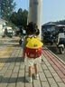 迪士尼幼兒園書(shū)包男女孩大小班可愛(ài)外出雙肩包小防走失背包 st80246紅黃 曬單實(shí)拍圖
