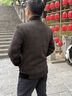 羅蒙（ROMON）加棉夾克男式短款立領(lǐng)厚款保暖冬季商務(wù)休閑外套男2167灰色175 曬單實(shí)拍圖