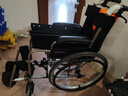 魚躍 (yuwell)手動輪椅車H062折疊老人輕便免充氣鋁合金旅行手推代步 曬單實拍圖