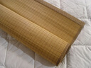 卡帝樂(lè )鱷魚(yú)（CARTELO）涼席竹席1.5x2米夏天雙面冬夏兩用1.8x2米席子夏季藤席學(xué)生宿舍 木紋金磚【反面亞草席 光滑無(wú)毛刺】 120cm*190cm 【單竹席】 曬單實(shí)拍圖