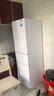 美的（Midea）210+升電冰箱租房家用宿舍辦公室大容量小戶(hù)型迷你三門(mén)系統循環(huán)一流節省定頻3級能效非風(fēng)冷變頻 【大容量6檔調溫】219升高顏值極地白 曬單實(shí)拍圖