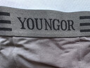 雅戈爾（YOUNGOR）內褲男平角短褲三條裝多色組合裝寬松無(wú)痕親膚透氣舒適 黑色 淺灰 深灰 1條 L 曬單實(shí)拍圖